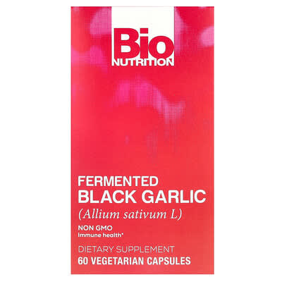 Bio Nutrition, Fermented Black Garlic, 450 mg, 60 Vegetarian Capsules