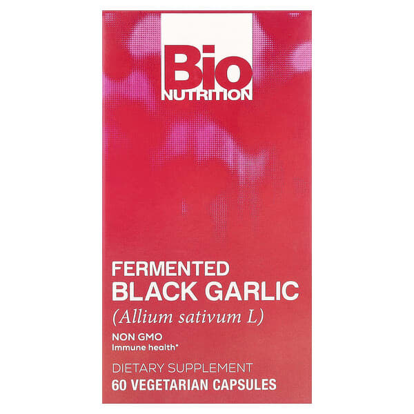 Bio Nutrition, Fermented Black Garlic, 450 mg , 60 Vegetarian Capsules — product photo 1