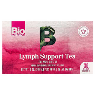 Bio Nutrition, Thé de soutien lymphatique, Sans caféine, 30 sachets de thé, 56 g
