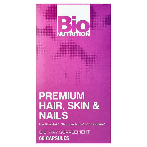 Bio Nutrition, Premium Hair, Skin & Nails, 60 Capsules — product photo 1