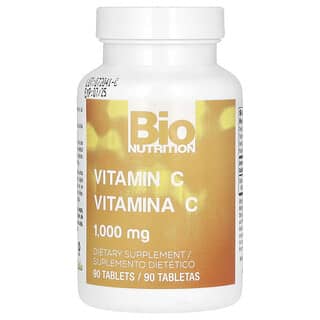 Bio Nutrition, Vitamina C, 1000 mg, 90 comprimidos