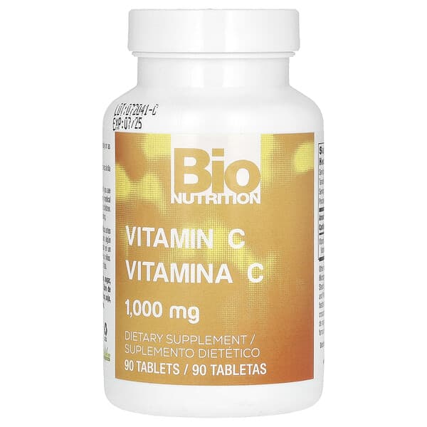 Vitamin C, 90 Tablets (1,000 mg per Tablet)