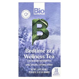 Bio Nutrition, Bedtime zzz Wellness Tea, Caffeine Free , 30 Tea Bags, 1.6 oz (45 g)