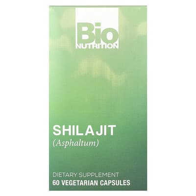 Bio Nutrition, Shilajit (Asphalt), 500 mg, 60 Vegetarian Capsules