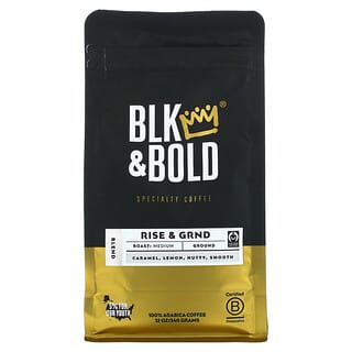 BLK & Bold, Specialty Coffee, Rise & GRND, Ground, Medium Roast, 12 oz (340 g)