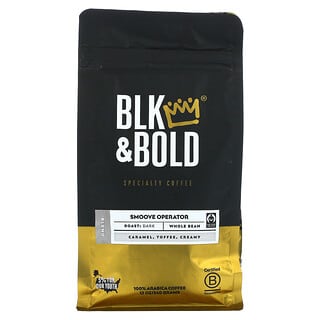BLK & Bold, Kaffeespezialität, Smoove Operator, ganze Bohne, dunkel geröstet, 340 g (12 oz.)