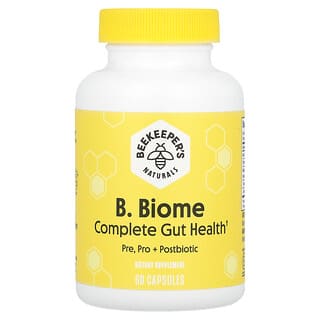 Beekeeper's Naturals, B. Biome, Complete Gut Health, 60 Capsules