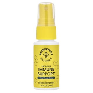 Beekeeper's Naturals, B. Immune, спрей для горла с прополисом, 30 мл (1,06 жидк. унции)