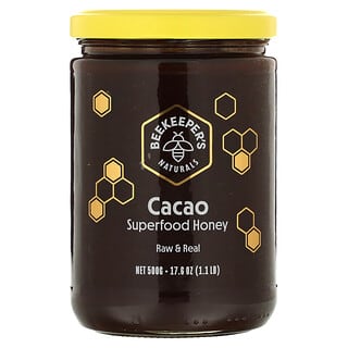 Beekeeper's Naturals, Superfood Honey, какао, 500 г (17,6 унции)