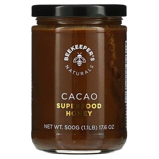Beekeeper's Naturals, Superfood Honey, какао, 500 г (17,6 унции)
