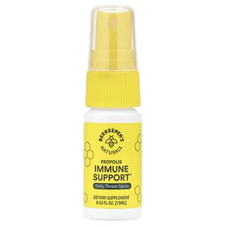 Beekeeper's Naturals, Naturals, Refuerzo inmunitario con propóleo, Spray diario para la garganta, 15 ml (0,53 oz. líq.)