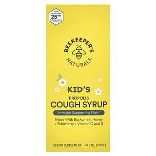 Beekeeper's Naturals, Kids, Sirop au miel contre la toux, 118 ml