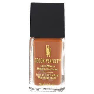 Black Radiance, Colour Perfect, Матиращ фон дьо тен за течен грим, 8414 Brownie, 1 течна унция (30 ml)