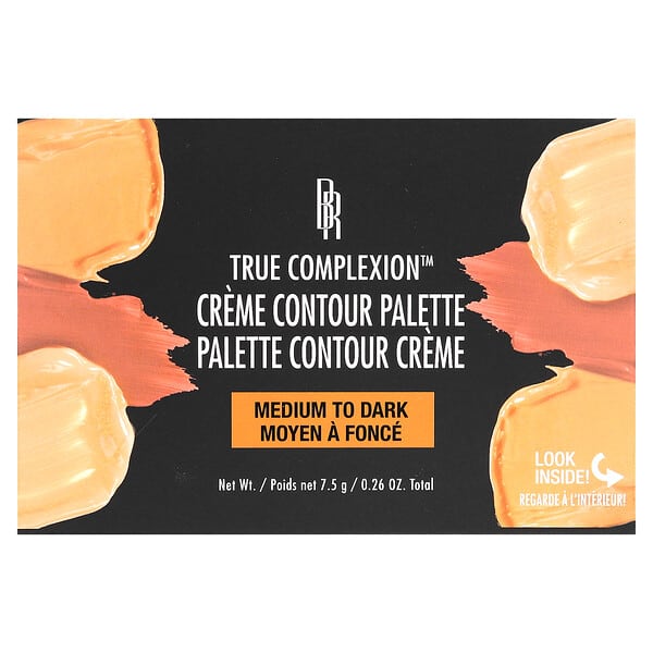 Black Radiance, True Complexion, Creme Contour Palette, 8323 Medium to Dark, 0.26 oz (7.5 g)
