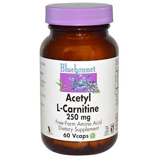 Bluebonnet Nutrition, Acetyl L-Carnitine, 250 mg, 60 Vcaps