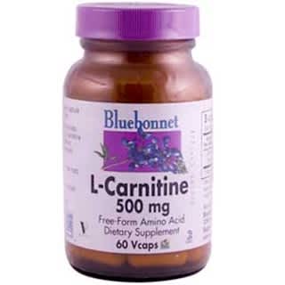 Bluebonnet Nutrition, L-Carnitine, 500 mg, 60 Vcaps