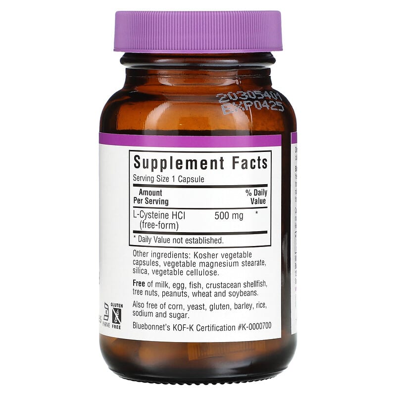 l carnitine vs l cysteine Alpha Lipoic Acid 600mg N-Acetyl Cysteine 600mg Acetyl L-Carnitine 500mg  Benfotiamine 300mg - Nerve Support Supplement for Women and Men with  Vitamin B1 B6 & B12 main image 1