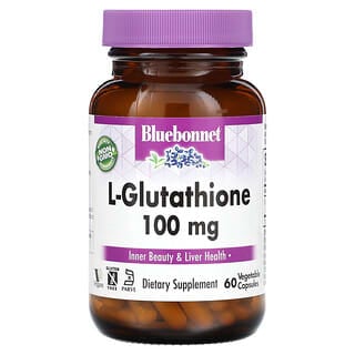 Bluebonnet Nutrition, L-Glutathione, 100 mg, 60 Vegetable Capsules