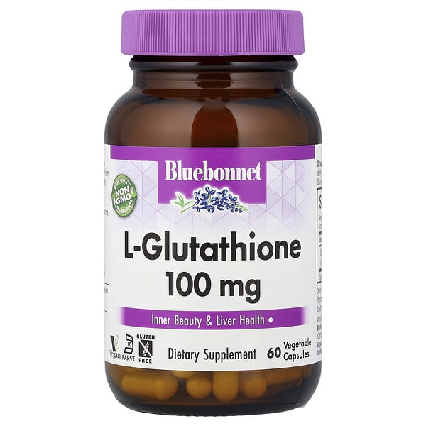 L-Glutathione, 100 mg, 60 Vegetable Capsules
