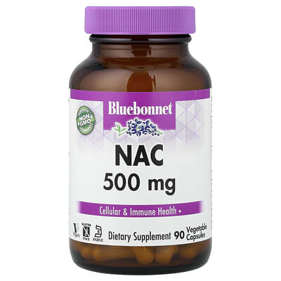 Bluebonnet Nutrition, NAC Vcaps, 500 mg, 90 Capsules