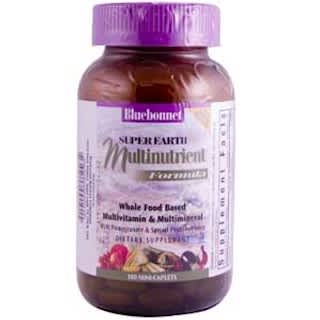 Bluebonnet Nutrition, Super Earth Multinutrient Formula, Multivitamin & Multimineral, 180 Mini-Caplets