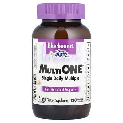 Bluebonnet Nutrition, MultiONE®, Once-Daily Multinutrient, 120 Vegetarian Capsules