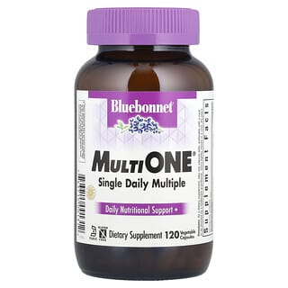 Bluebonnet Nutrition, MultiONE®, Multivitamine zur täglichen Einnahme, 120 pflanzliche Kapseln