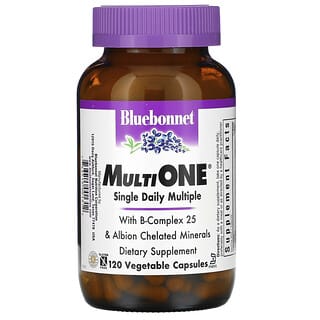 Bluebonnet Nutrition, MultiOne 每天一粒複合營養素食膠囊，120 粒裝