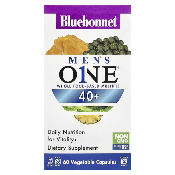 Men's ONE® 40+, Whole Food- Based Multiple, 60 Vegetable Capsules
