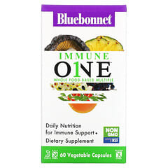 Bluebonnet Nutrition, Immune One, Multiple à base d'aliments entiers, 60 capsules végétales