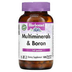 Bluebonnet Nutrition, Multiminerals & Boron, 180 Vegetable Capsules