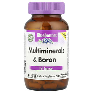 Bluebonnet Nutrition, Multiminerals & Boron, 180 Vegetable Capsules