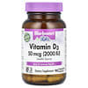 Vitamina D3, 50 mcg (2000 UI), 90 cápsulas vegetales