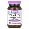 Vitamine D3, 125 µg (5000 UI), 60 capsules végétales