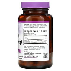 Bluebonnet Nutrition, Vitamine D3, 125 µg (5000 UI), 120 capsules végétales