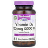 Vitamin D3, 125 mcg (5,000 IU), 120 Vegetable Capsules