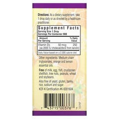 Bluebonnet Nutrition, Gotas de vitamina D3 líquida, sabor cítrico natural, 2.000 UI, 1 oz fluida (30 ml)