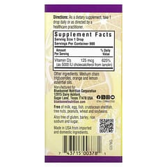 Bluebonnet Nutrition, Liquid Vitamin D3 Drops, Natural Citrus Flavor, 5,000 IU, 1 fl oz (30 ml)