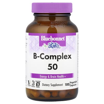 Bluebonnet Nutrition, B-Complex 50, 100 Vegetarian Capsules