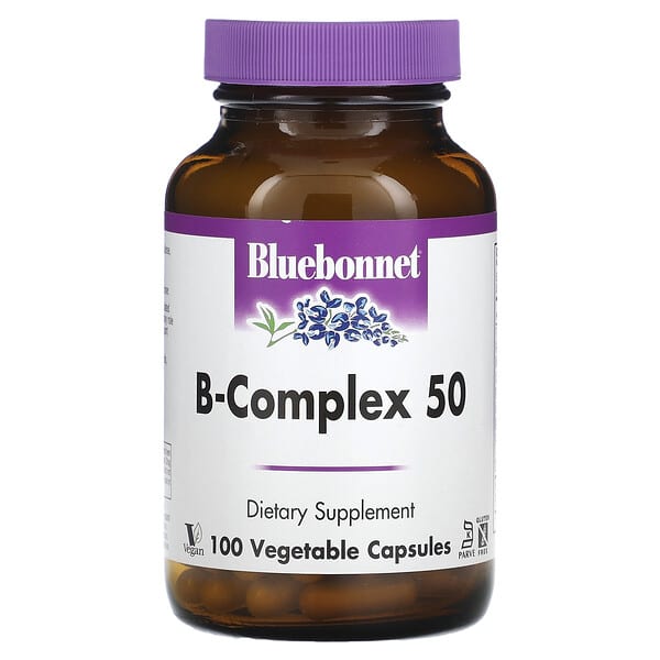 Bluebonnet Nutrition, B-Complex 50, 100 Vegetable Capsules