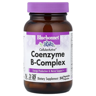 Bluebonnet Nutrition, CellularActive® Coenzyme B-Complex, 50 Veg Capsules