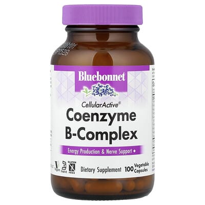 Bluebonnet Nutrition, CellularActive®, Coenzyme B-Complex, 100 Vegetable Capsules