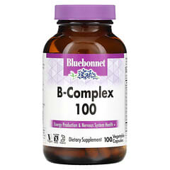 Bluebonnet Nutrition, Complexo B 100, 100 Cápsulas Vegetais
