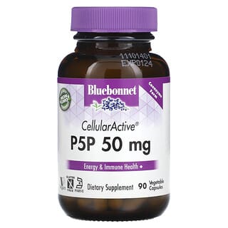 Bluebonnet Nutrition, CellularActive P-5-P, 50 mg, 90 cápsulas vegetales