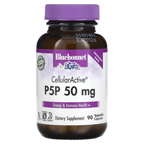 Bluebonnet Nutrition, CellularActive（セルラーアクティブ）P-5-P、50mg、ベジカプセル90粒