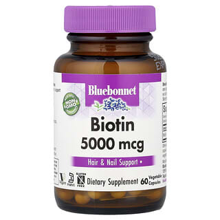 بلوبونيت نوتريشن‏, بيوتين ، 5،000 مكجم ، 60 كبسولة نباتية