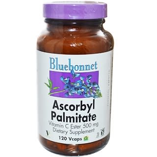 Bluebonnet Nutrition, Ascorbyl Palmitate, 500 mg, 120 Vcaps