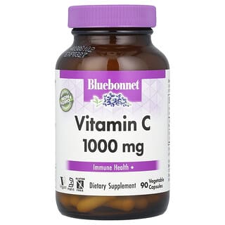 Bluebonnet Nutrition, Vitamina C, 1000 mg, 90 cápsulas vegetales