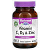 Vitamin C, D3 & Zinc, 50 Vegetable Capsules