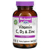Vitamin C, D3 & Zinc, 100 Vegetable Capsules
